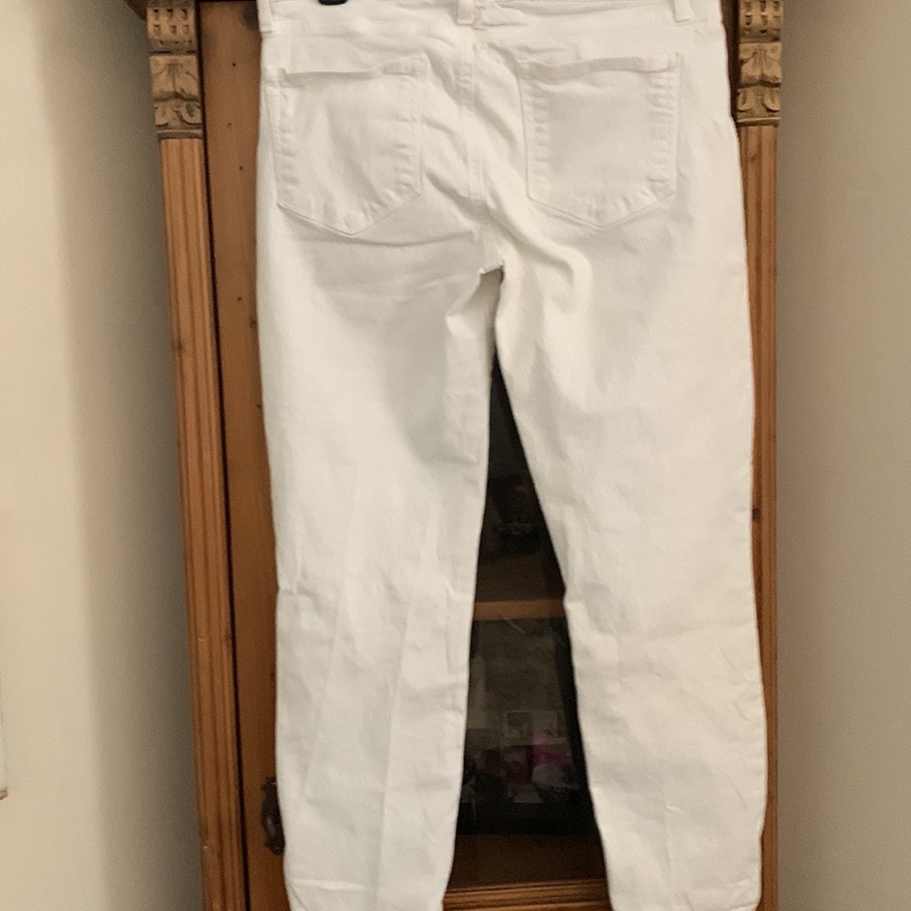 Paige Kylie Crop White Jeans